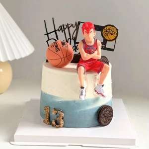 网红篮球款D鲜奶加高蛋糕-生日蛋糕预定同城蛋糕店配送
